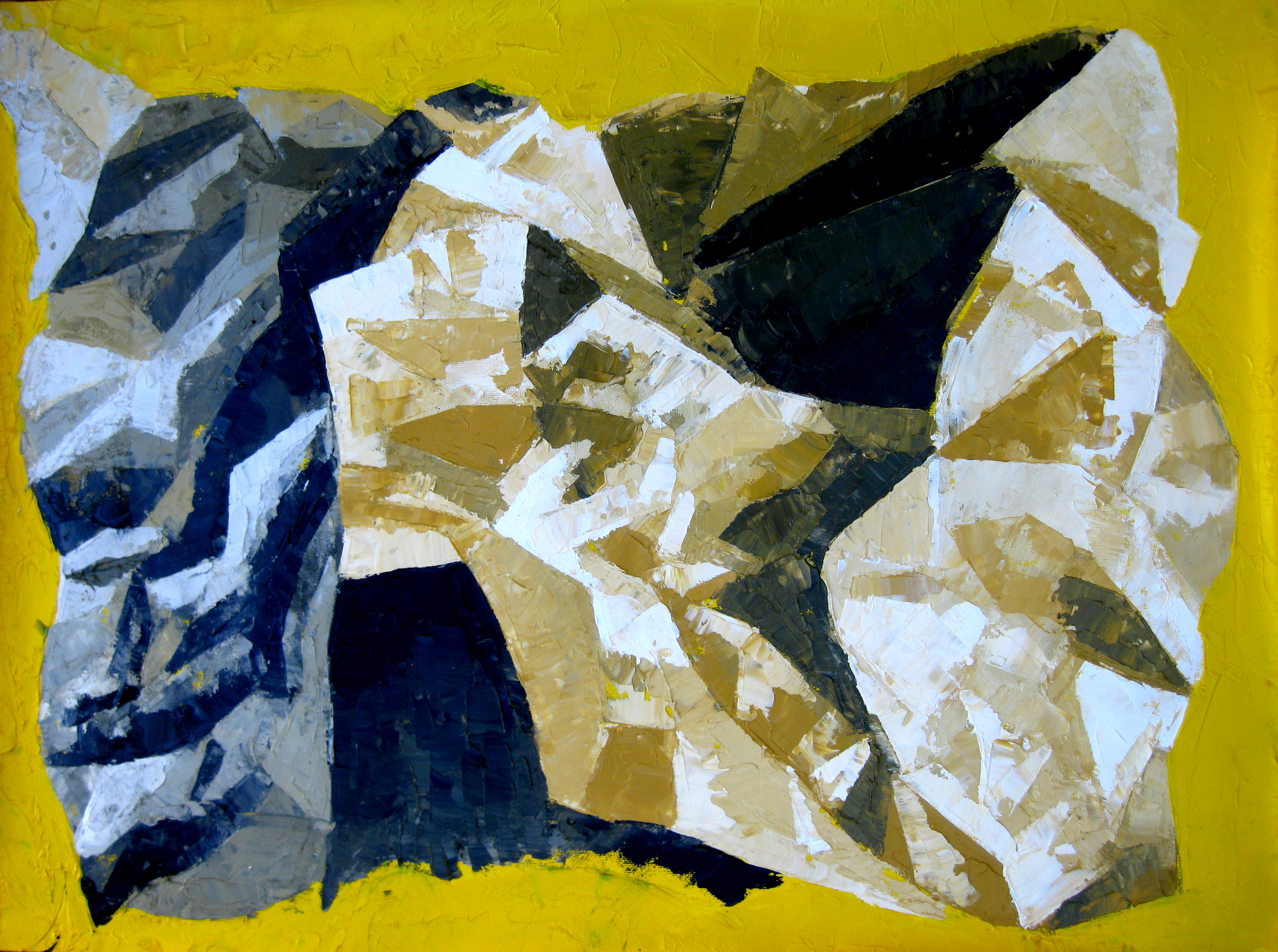 Paper rock (oil on paper, A3)