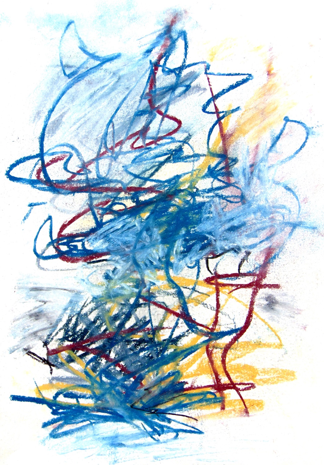 Twirling (pastel chalk on paper)