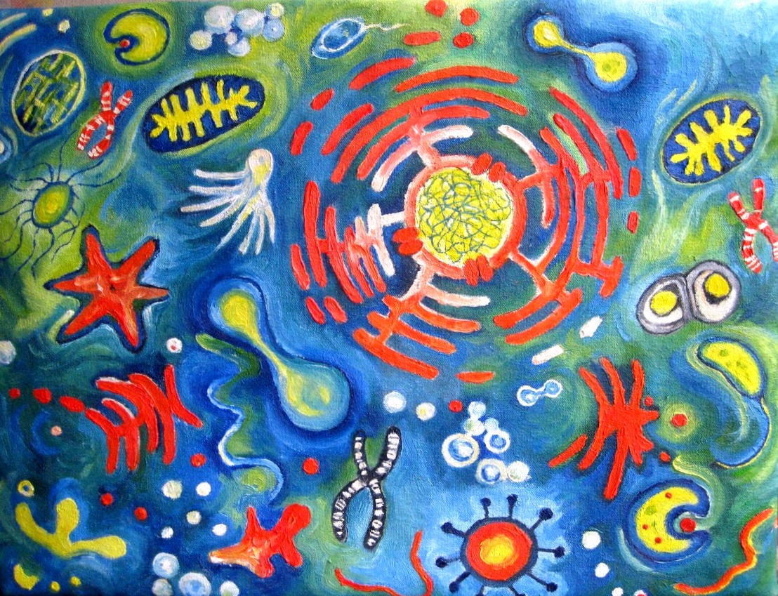 Microcosm (oil on canvas)