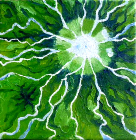 Snowmelt (oil on canvas)