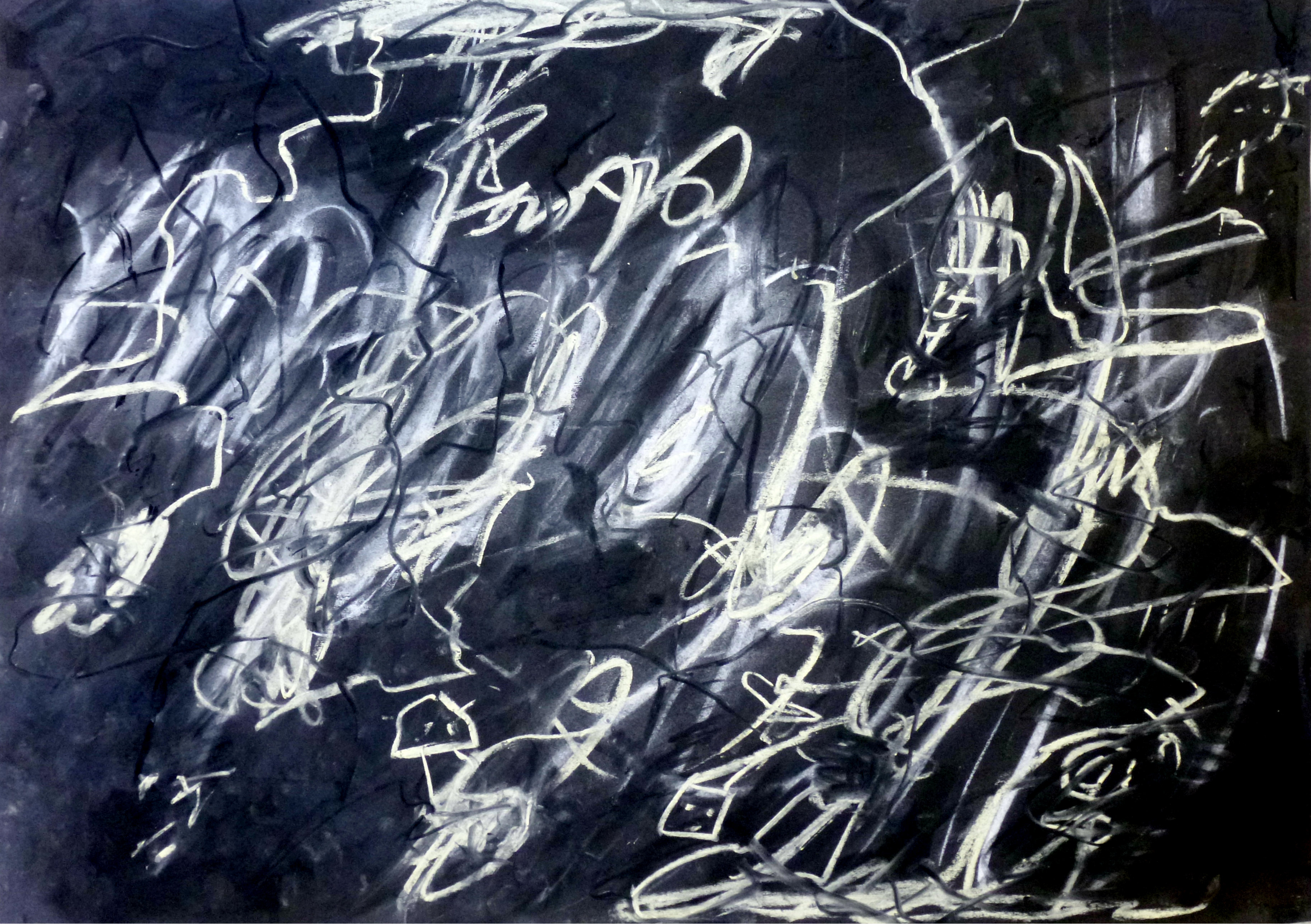 Pre-verbal (pastel chalk on paper)