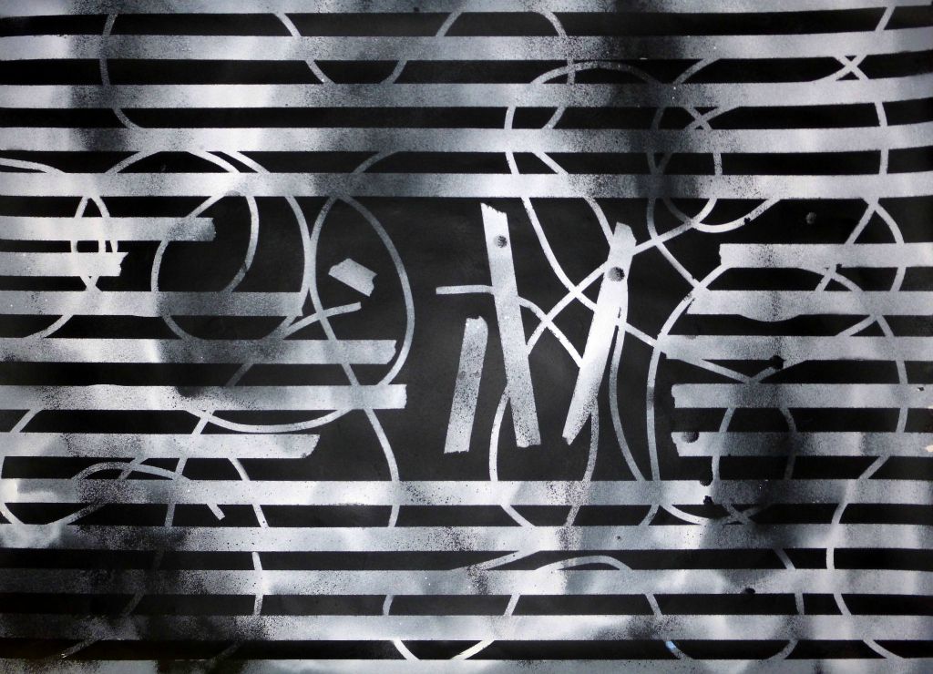 Untitled (spray paint on paper)