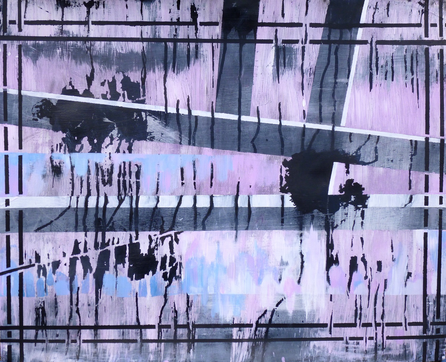 Disturbance (acrylic on paper, 56cm x 76cm)