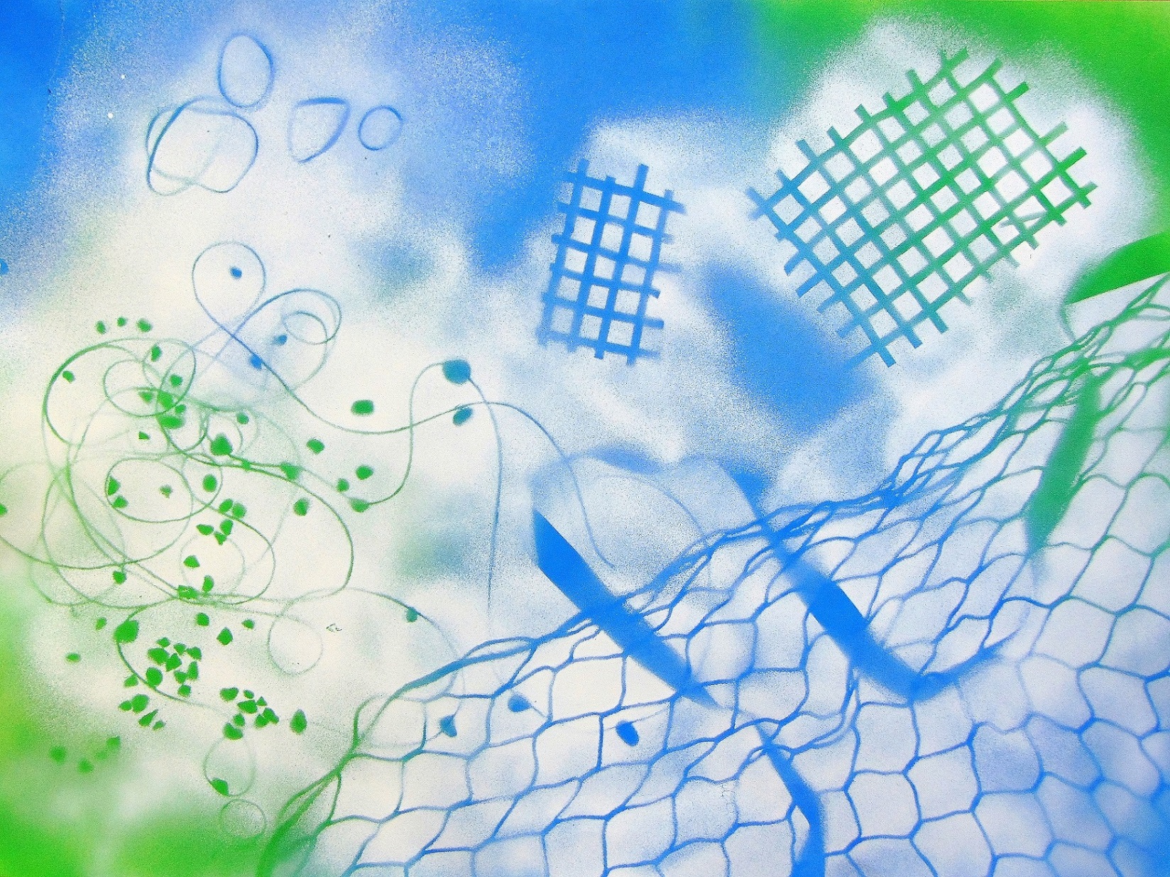 Passage (spray paint on paper)