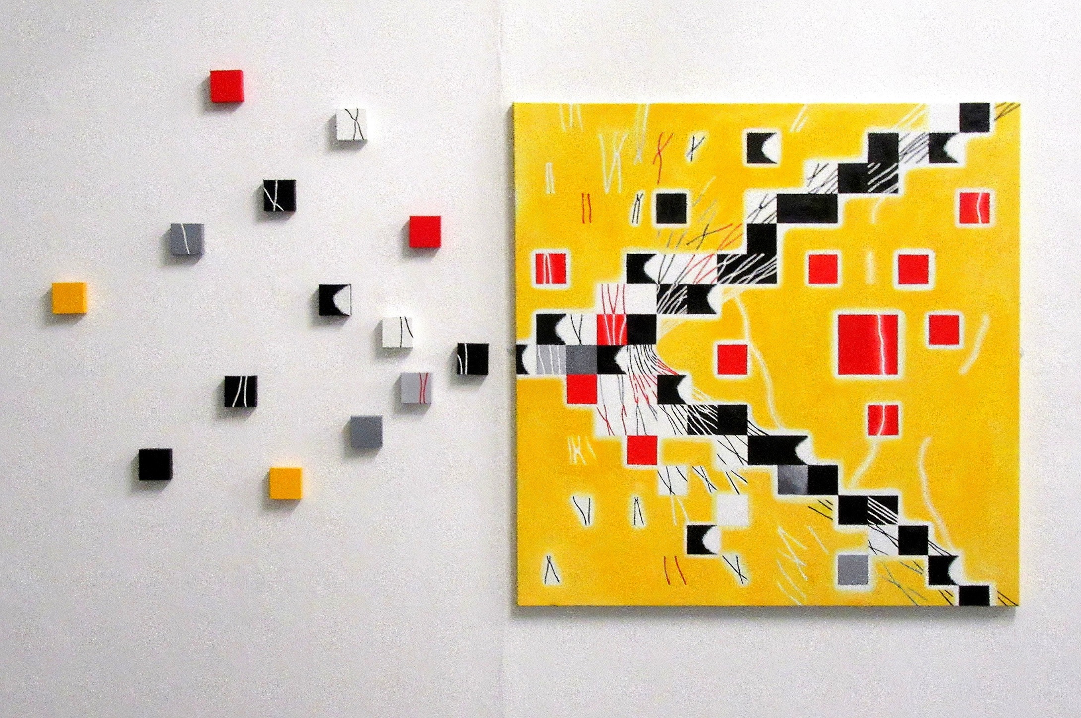 Out-of-Rhythm (Side-Impact IV) (Oil on canvas, 150 cm x 110 cm)