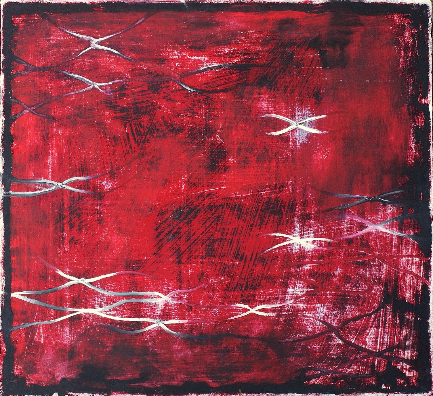 Resilience (Acrylic & Oil on canvas, 41cm x 44cm)