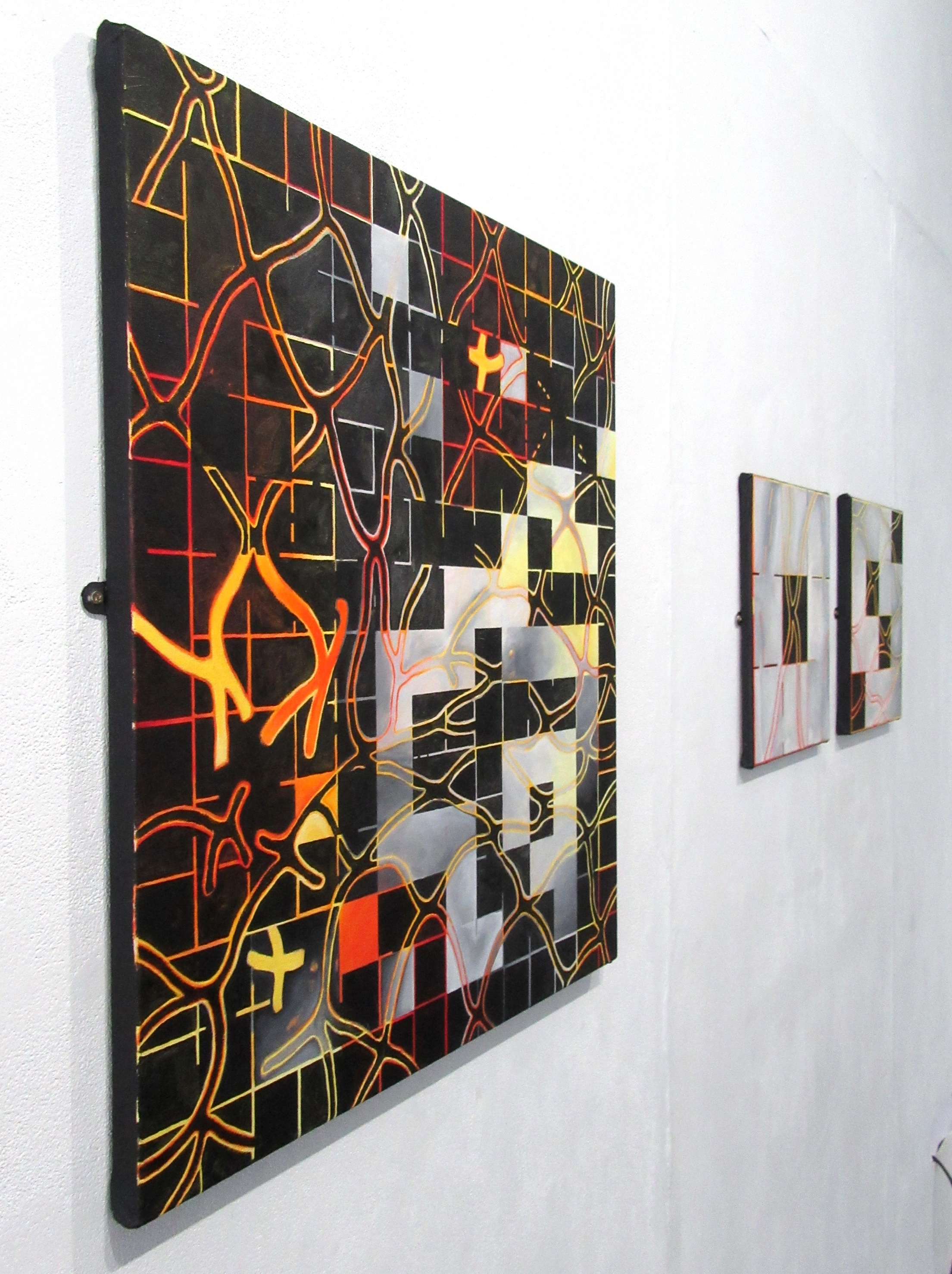 Installation view ('Interstices', 'Amplitude Zero', 'Counterpoint')
